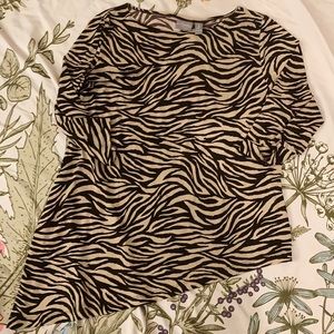 Travelers by Chico Zebra Print Blouse